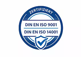ISO 9001 und 14001 zertifiziert
