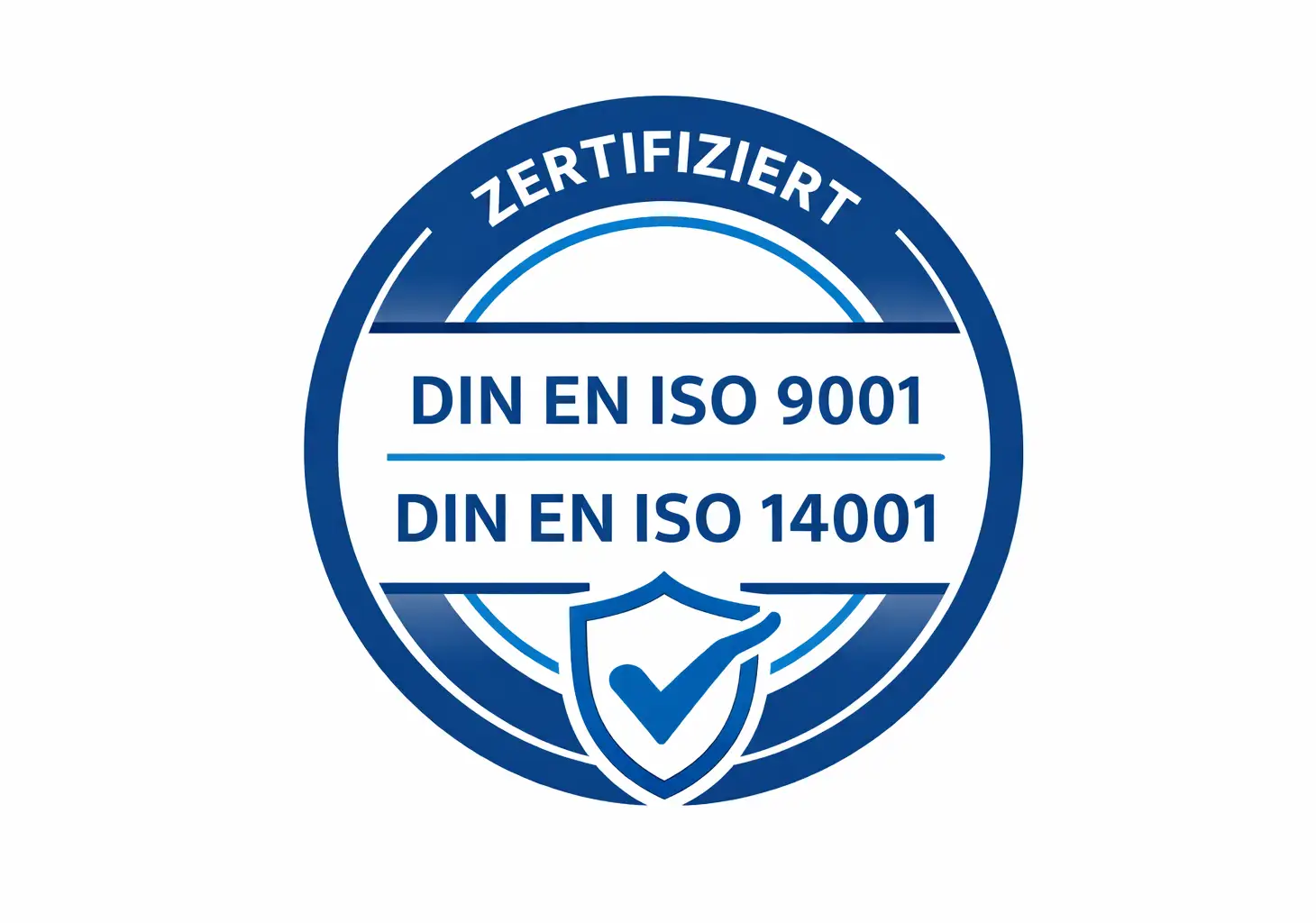 DIN EN ISO 9001 und 14001 zertifiziert